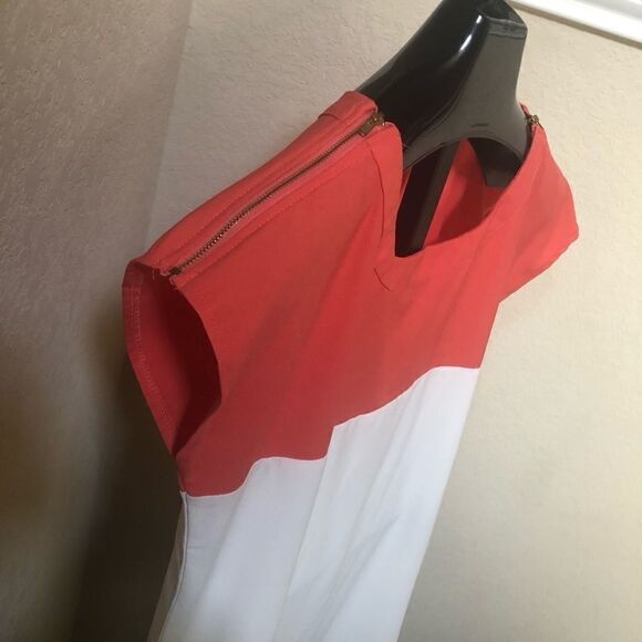 LuLus Flying Tri-Colors Coral Block Dress sz med - Picture 7 of 11